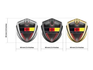 VW Insignia De Silicona 3D Estilo Tunado Brillo 3D